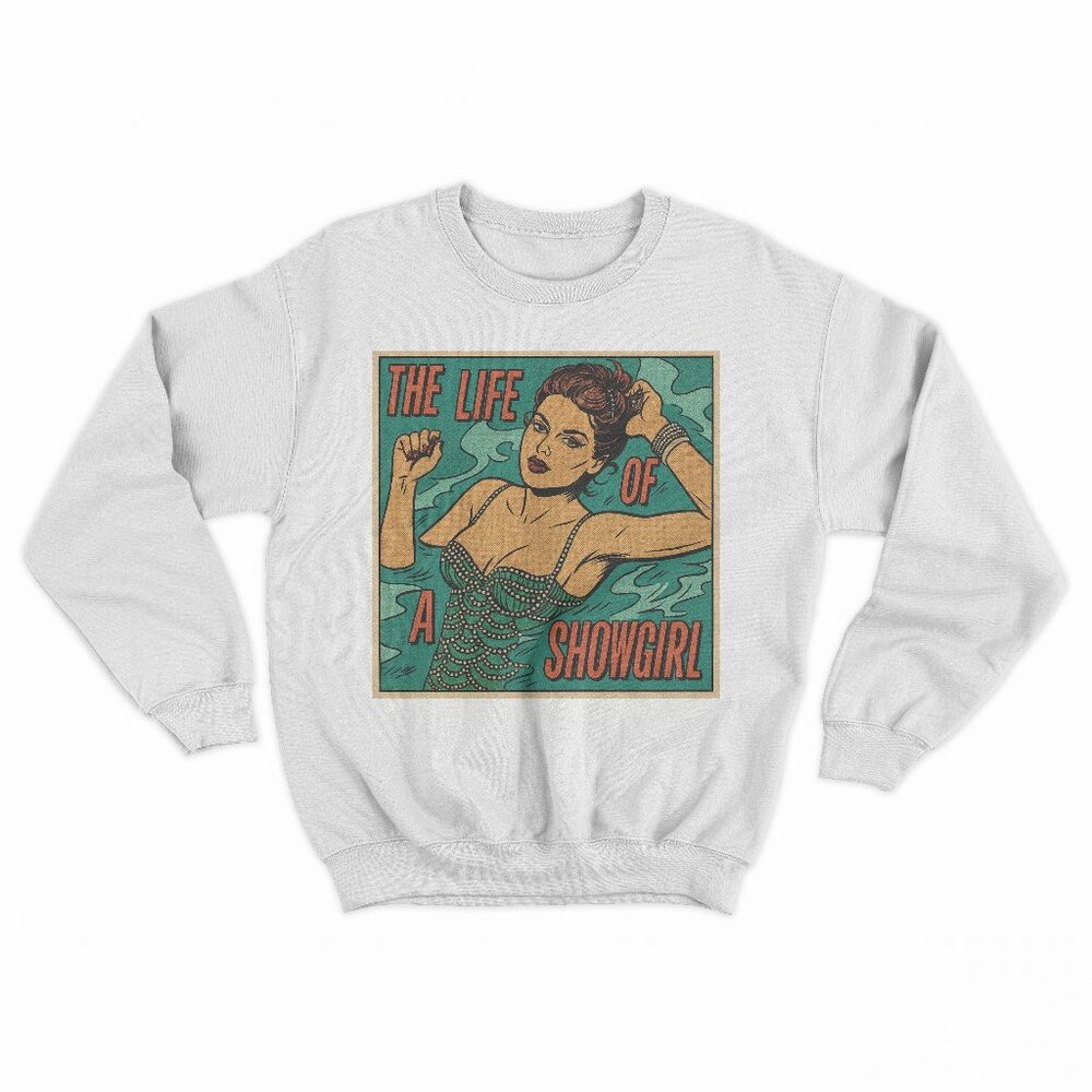 (NEW 100%) The Life of a Showgirl - Taylor Swift Crewneck Sweatshirt